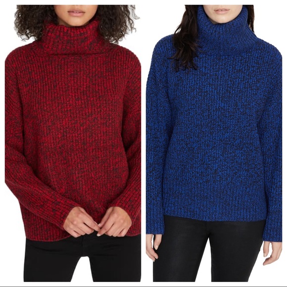 Sanctuary the Roll Neck Sweater Party Red/Black - Picture 1 of 8